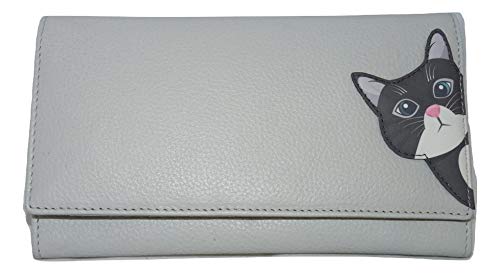 Mala Leather Butterflies & Flowers Floral Matinee Purse RFID Protection - Sophia