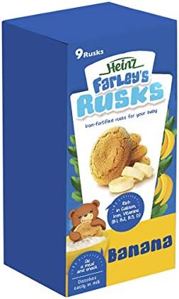 Heinz Farleys 150G Banana Rusks Milk Based, To Months price in