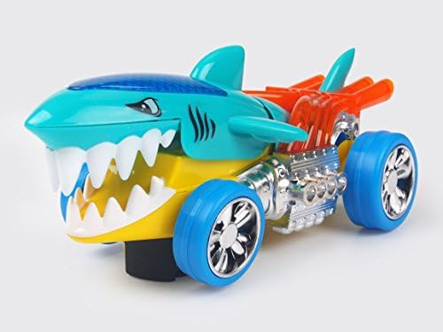 DanyBaby Battery Operated Cartoon Shark Car with Music and Light Sharkruiser Toy For Kids