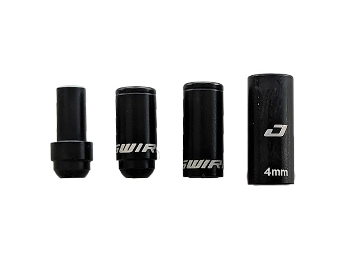 Jagwire 2X Elite Link Shift End Cap Pack (18pcs) – Black Cable End Caps Adult Unisex, Black, One Size