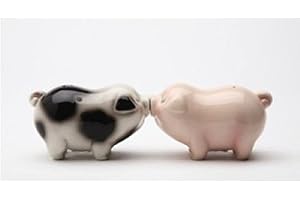 Pacific Giftware Kissing Passion Piggies Collectible Salt & Pepper Shaker Set