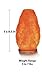 Natural Himalayan Rock Salt Lamp 6-7 lbs with Wood Base,UL Approved Electric Wire, with Dimmer & Bulb