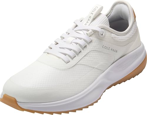 Cole Haan Men's Golf Shoes - Grandpro All Day Spikeless Golf Sneaker, White/Veg…