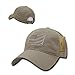 Rapid Dominance Polo Style USA Caps, Tonal Flag, Khaki