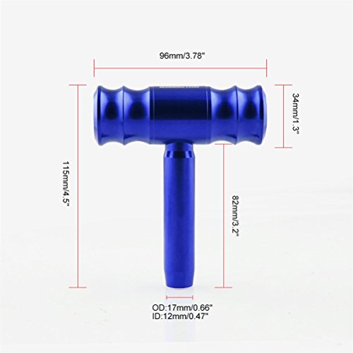 WYYINLI Automatic Part T-Handle Aluminum Hammer Model Manual Transmission Gear Shift Knob for Jeep Commander Wrangler Patriot Compass (Red)