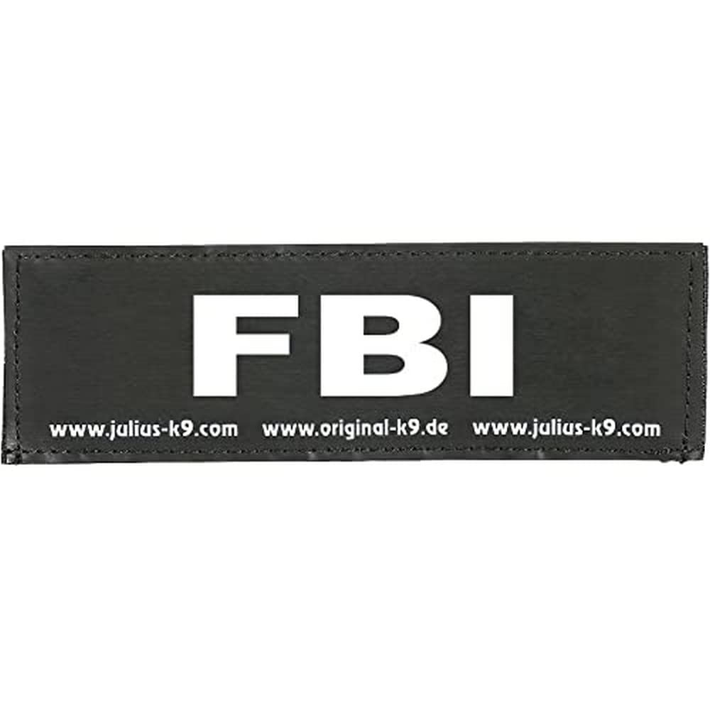 Julius-K9 Original Interchangeable Patch, Large, Black, Fbi — image 1