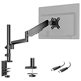 Monitor Mount Stand - Adjustable Single Arm Desk