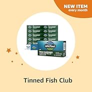 Highly Rated Tinned Fish Club - Amazon Subscribe & Discover, 4.0 to 4.5 Ounce (Pack of