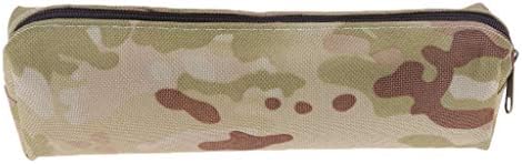 WHER Camouflage Pencil Case Cosmetic Makeup Bag School Office Supplies Zipper Pen Pouch for Boys Girls