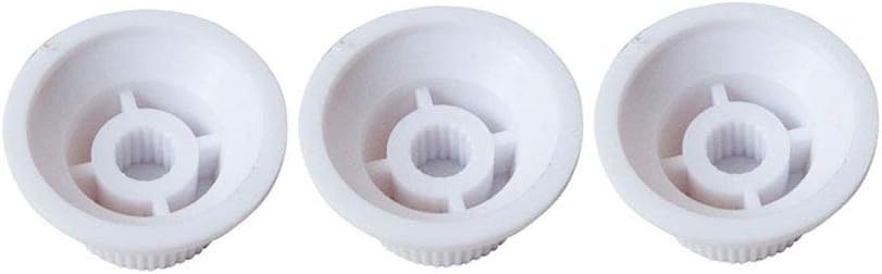 Alnicov Guitar Control Knobs 1 Volumn 2 Tone Fits Metric Pots Knobs Compatible For Fdstrat Stratocaster Style Electric Guitar Parts. (White) - Image 4