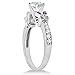 Butterfly Heart Shaped Diamond and Amethyst Engagement Ring 14k White Gold (1.00ct)