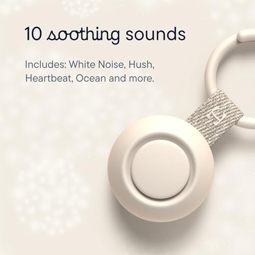 Hatch Rest Go | Portable Sound Machine for Babies & Kids | Sleep Soother Machine with 10 Calming Sleep Sounds | Rechargeable Travel Baby Sound Machine for Travel | Putty