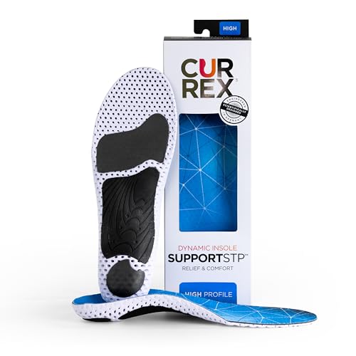 CURREX SupportSTP – Arch Support Insole w/Superior Cushioning & Airflow, Heavy Duty Shell for Less Fatigue & Extended Wear Up to 250 lbs – Comfort, Athletic, Casual and Work Shoe Inserts, Men & Women