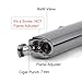 HUOWA Torch Cigar Lighter, 3 Jet Flame Butane Refillable Cigar Lighter with Punch and Replaceable Flint