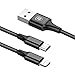 Lightning USB Cable, Hizek 2 in 1 3.3ft Dual Connector Multiple Universal Charging Cable Fast Charging Braided Data Cable for iPhone 7 / 7 Plus / 6S / 6S Plus ,Samsung S5 S6,etc(Black)