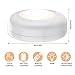 LED Closet Lights Elfeland Battery Powered Push Light with Remote Control Timer Function Brightness Adjustable Wireless Puck Lighting for Cabinet Kitchen Hallway Bedroom Counter(Warm White, 6 Pack)