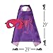 Child Super hero Costume, Cape and Mask Set for Kids, Birthday Party DIY Children