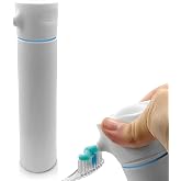 Chrome Cherry SqueezMe EasyPump Toothpaste Dispenser System, No-Mess Dispensing for Kids and Adults, Hygienic One-Hand Press, Easy Installation, Fits Most Standard Tubes Up to 230g, White, 1-Pack