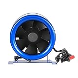 Hyper Fan HGC701405 Digital Mixed Flow Fan In And Out Room System 8" - 710 CFM Blue