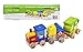 Wooden Train Set - Toddler's Magnetic Stacking Cargo Train Toddler Toys