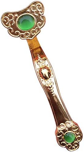 MORE11 Chinese Golden Ruyi Feng Shui Fortune Feng Shui Jewelry Home Decor for Wealth