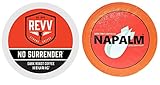 Revv NO SURRENDER & Napalm Coffee DARK Roast Variety Sampler Extra Bold 48 K-Cups for Keurig Brewers