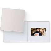 Heirloom Video Book - 5" HD Screen for Custom Memory Gift - Wedding Birthday Anniversary - 20 Min Video Photo Keepsake - USB Rechargeable - Blank