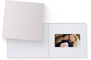 Heirloom 7" Digital Video Book with IPS HD Screen - Memory Playback Photo Album for Wedding Birthday Anniversary - 1 Hour Storage No WiFi Required - White Hardcover Gift