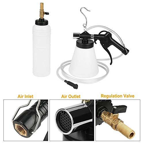 Akozon Pneumatic Brake Fluid Bleeder Car Brake Fluid Bleeder Oil Pumping Machine Brake Oil Replacement Tool Kit