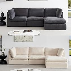 99" 4 Seater Modular Down Feather(60%) Cloud Deep