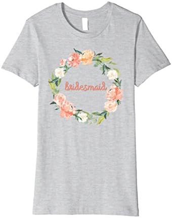 Womens Bridesmaid Wedding Party Matching T shirt Small Heather Grey