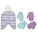 Disney Little Girls Frozen Elsa and Anna Hat and 2 Pair Mittens or Gloves Cold Weather Accessory Set, Age 2-7