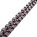 ABN Red Aluminum SAE Standard 3/8in Drive Socket Holder – Tool and Socket Organizer Rail with Clips