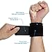Wrist Brace Support Dual Pressure Design Adjustable Wrist Brace Carpal Tunnel Fits Right and Left Wrists Support for Tennis Wrist Compression for Woman and Men One Size Black
