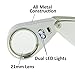Etopstech Jewelry Loupe - LED Illuminated, 30x, 21mm - MG21007(Silver)