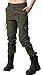 chouyatou Women's Military Straight Fit Stylish Combat Cargo Slacks Pants