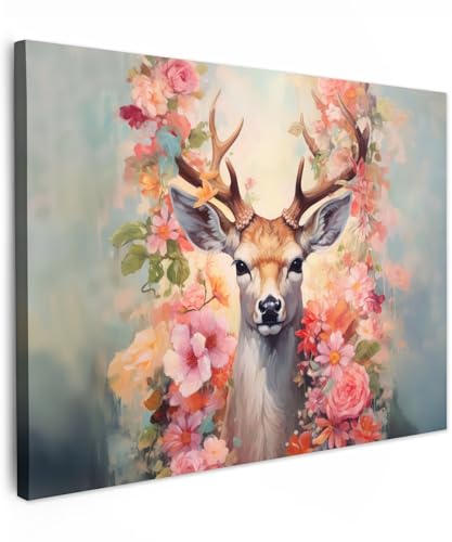MuchoWow© Leinwand Deko Schlafzimmer Aesthetic Leinwandbilder Wohnzimmer