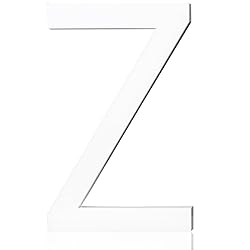 3 Inch Acrylic Frosted Matte White Letter