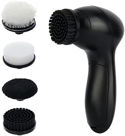 Electric Shoe Polisher Set,Disumos Handheld Electric Shoe Polisher Shoes Scrubber Portable Shoe Cleaning Brush Kit for Leather Shoes
