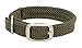 Mendota Pet Double Braid Collar - Satin Nickel - Dog Collar - Made in The USA