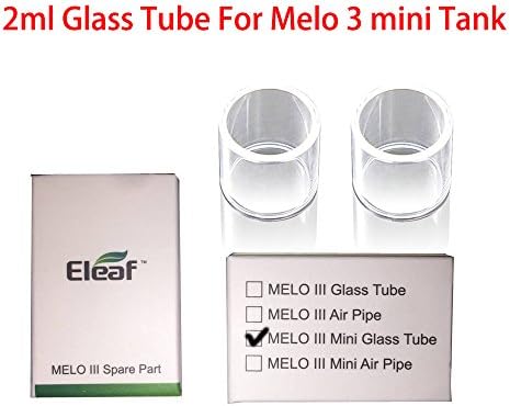 2pcs 2ML Glàss Tube For Eleàf Isŧick PIĆO Melò 3 mini Ḉoils ŧank