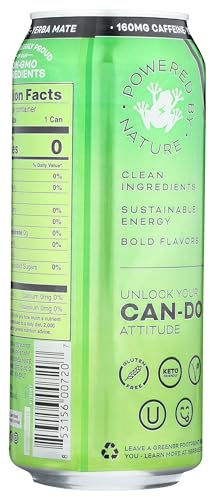YERBAE SPARKLING WATER WITH YERBA MATE TEA – WATERMELON STRAWBERRY, 16 OUNCE (PACK OF 12)