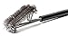 Snillingur 3 in 1 Stainless Steel Woven Mesh BBQ Grill Cleaning Scrub Brush, 18-Inch