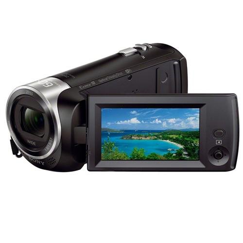 Sony HDR-CX440 60p Full HD Camcorder 2.3MP Sensor - Bundle With 32GB class 10 MicroSDHC Card, Video Bag, Spare Battery, AC/DC Battery Charger, 160 Led Video Light, Cleaning Kit