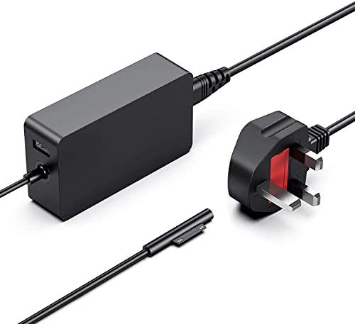 44W Power Adapter Charger For Microsoft Surface Pro 3/4/5/6 & Laptop – 15V 2.58A, 3-Year Warranty