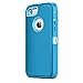iPhone 5S Case,iPhone SE Case,Fogeek Heavy Duty PC and TPU Combo Protective Body Armor Case Compatible for iPhone 5S,iPhone SE and iPhone 5 with Fingerprint Function (Tea Blue/Light Blue)
