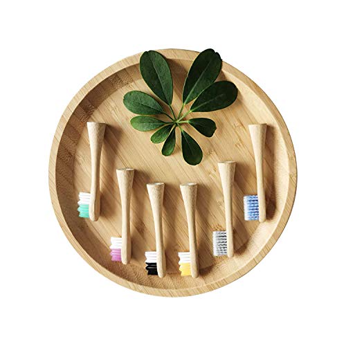 Fayet Bamboo Electric Toothbrush Heads | 100% Biodegradable Eco-Friendly Sustainable Recyclable | Medium Bristle | Compatible with Sonicare Replacement Toothbrush heads | Bamboo Toothbrush Heads