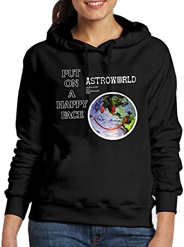 KJAHSLK Put On A Happy Face Scott Astroworld Lollapoloza Hooded Sweatshirt