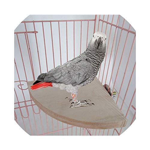 Bird Standpet Bird Parrot Wood Platform Stand Rack Toy Hamster Branch Perches Bird Cage Toys Pet Supplies Hanging Natural Wood Bird Toys,L