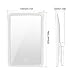 LE LED Makeup Mirror with Light around It, Portable, USB Rechargeable, Smart Touch Screen, Dimmable, Natural Daylight Light, Compact, White Light up Mirror with Stand, Countertop Ring Lighted Mirror